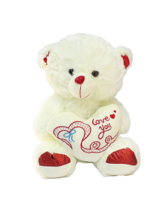 Love You Kalpli Ayı Peluş Oyuncak 40 cm