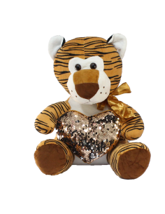 Kalpli Kaplan Peluş Oyuncak 35 cm 2