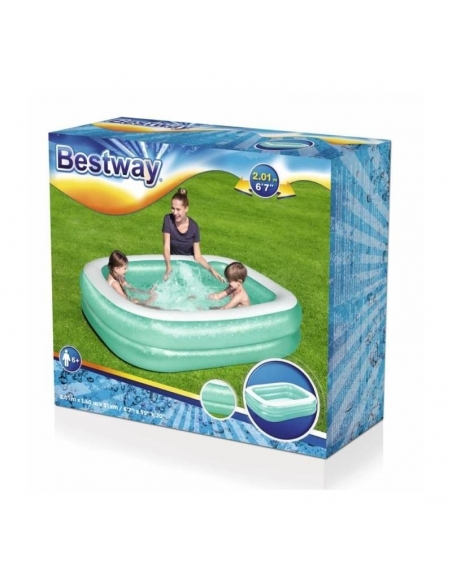 Bestway Büyük Dikdörtgen Aile Havuzu 201x150x51cm